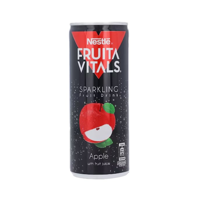 Nestle Fruita Vitals Sparkling Can Apple 250ml