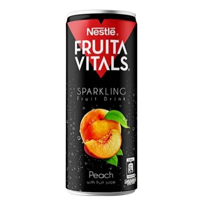Nestle Fruita Vitals Sparkling Can Peach 250ml